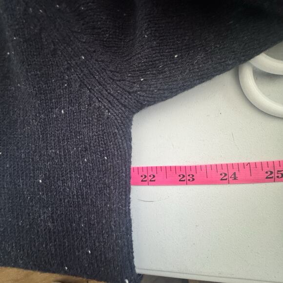 Irelandseye Wool/Cashmere Sweater womens Large  Navy blue - Picture 5 of 6